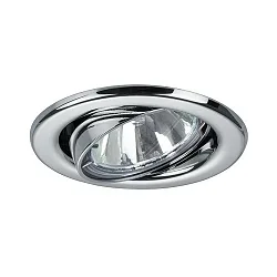 Recessed HV spot GU10, max. 50W, round, chrome