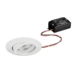 recessed luminaire BREENA R round, swivelling, switchable LED IP20, white 6W 680lm 3000K 20-40° 20-40° CRI 80-89