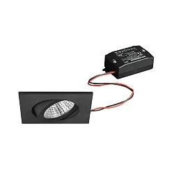 LED-Einbaustrahler 230 V AC, 50 Hz, 6 W, 38°, 3000 K, 640 lm, quadratisch, schwenkbar