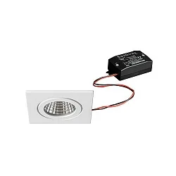 recessed luminaire, glossy, white  6W 680lm 3000K 20-40° 20-40° CRI 80-89
