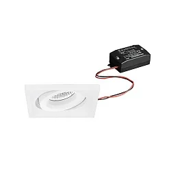 recessed luminaire swivelling IP20, white  7W 680lm 3000K 20-40° 20-40° CRI 80-89