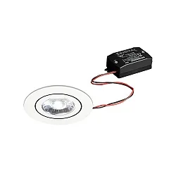 LED-Einbaustrahler 230 V AC, 50 Hz, 6 W, 3000K, weiß