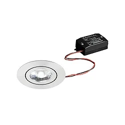 LED-Einbaustrahler 230 V AC, 50 Hz, 6 W, 3000K, transparent