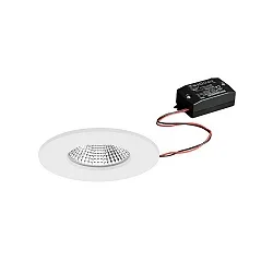 Outdoor LED Einbau-Downlight BB20, IP65, Ø 8.5cm, 230V, 7W 3000K 620lm 36°, schaltbar, starr, weiß