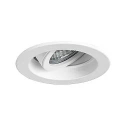 recessed spotlight TIRRELDEEP LED DIM round, swivelling, for VDU workstation, set back IP20, white dimmable