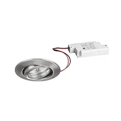 recessed luminaire IP20, glossy, transparent 6W 680lm 3000K 20-40° 20-40° CRI 80-89