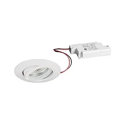 recessed luminaire IP20, glossy, transparent 6W 680lm 3000K 20-40° 20-40° CRI 80-89