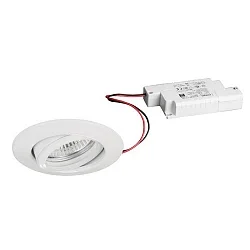 recessed luminaire BREENA R round, swivelling LED IP20, white dimmable 6W 680lm 3000K 20-40° 20-40° CRI 80-89