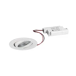 recessed spotlight TIRREL-R LED DIM round, swivelling IP20, white dimmable