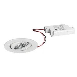 recessed spotlight TIRREL-R LED DIM round, swivelling IP20, powder coated, white dimmable
