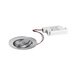 recessed spotlight TIRREL-R LED DIM round, swivelling IP20, aluminium dimmable