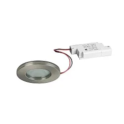 Outdoor LED Einbau-Downlight OGDAN PHASE, IP65, rund, Ø 8.2cm, 230V AC, 6W 3000K 580lm 38°, dimmbar, starr