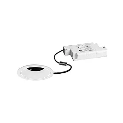 LED Einbaustrahler BINATO, 38°, 6W, 1800|3000K, 460lm, IP20, dimmbar, rund, dreh- und schwenkbar, weiß