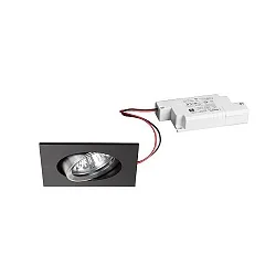 recessed luminaire IP20, glossy, black, transparent 6W 680lm 3000K 20-40° 20-40° CRI 80-89