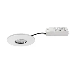 LED Einbaudownlight CHOOOSE IP44, 230V AC, 50 Hz, 4,5W, 40°, CRI > 80, 2700K-4000K, 510lm, rund, dimmbar, weiß