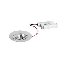 LED Einbaustrahler CARYL PHASE, IP20, rund, Ø 8.2cm, 230V, 6W 3000K 730lm 38°, schwenkbar, dimmbar