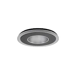 LED Einbaudownlight ZONDRA, 10W, 3000K, 790lm, IP20, 230V AC, 50 Hz, rund, starr, schwarz