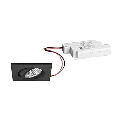 LED-Einbaustrahler 230 V AC, 50 Hz, 6 W, 38°, 3000 K, 640 lm, quadratisch, schwenkbar