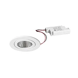 LED-Einbaudownlight 230 V AC, 50 Hz, 6, 3000K, weiß