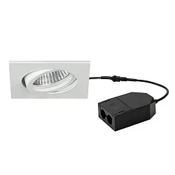 recessed luminaire LOOP-S swivelling, square, set of 1 IP20, white dimmable 5W 450lm 3000K 20-40° 20-40° CRI > 90