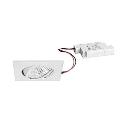 LED-Einbaustrahler 230 V AC, 50 Hz, 12, weiß