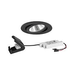 LED-Einbaustrahler 230 V AC, 50 Hz, 6 W, 38°, 3000 K, 640 lm, rund, schwenkbar