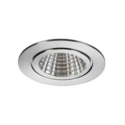 Outdoor LED-Einbaustrahler-Set BB15, IP54, rund, 230V, 6W 3000K 640lm 38°, starr, dimmbar, Edelstahl