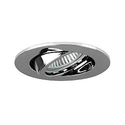LED Einbaustrahler-Set BB18 dim2warm inkl. Konverter, IP20, rund, 230V, 6W 1800-3000K 460lm 38°, schwenkbar 30°, Chrom