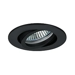 LED Einbaustrahler-Set BB18 dim2warm inkl. Konverter, IP20, rund, 230V, 6W 1800-3000K 460lm 38°, schwenkbar 30°, Schwarz