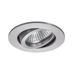 LED Einbaustrahler-Set BB18 dim2warm inkl. Konverter, IP20, rund, 230V, 6W 1800-3000K 460lm 38°, schwenkbar 30°, Alu matt