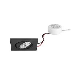 LED-Einbaustrahler 230 V AC, 50 Hz, 6 W, 38°, 3000 K, 640 lm, quadratisch, schwenkbar