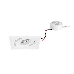 LED-Einbaustrahler 230 V AC, 50 Hz, 7 W, 40°, 3000 K, 680 lm, quadratisch, schwenkbar
