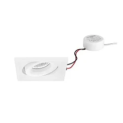 LED-Einbaustrahler 230 V AC, 50 Hz, 7 W, 40°, 3000 K, 680 lm, quadratisch, schwenkbar