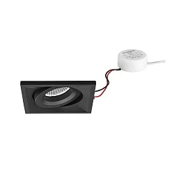 LED-Einbaustrahler 230 V AC, 50 Hz, 7 W, 40°, 3000 K, 680 lm, quadratisch, schwenkbar
