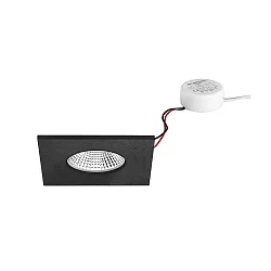 LED-Einbaudownlight 230 V AC, 50 Hz, 7, 3000K, schwarz