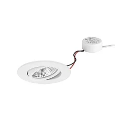 LED-Einbaustrahler 230 V AC, 50 Hz, 7 W, 3000K, weiß