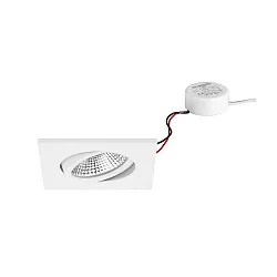 LED-Einbaustrahler 230 V AC, 50 Hz, 7 W, 3000K, weiß