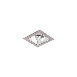 LED Einbaudownlight APOLLO MICRO IP20, 230V AC, 50Hz, 5,4W, 4000K, 683lm 58°, CRI > 90, quadratisch, silber