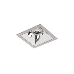 LED Einbaudownlight APOLLO MINI IP20, 230V AC, 50Hz, 9,4W, 4000K, 1215lm 54°, CRI > 90, quadratisch, silber