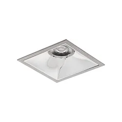 LED Einbaudownlight APOLLO MIDI IP20, 230V AC, 50Hz, 14W, 4000K, 1897lm 57°, CRI > 90, quadratischr, silber