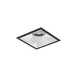 LED Einbaudownlight APOLLO MIDI, 55°, 14,5W, 1869lm, IP20, 230V, CRI > 90, quadratisch, 3000K, schwarz