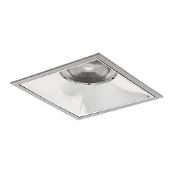 LED Einbaudownlight APOLLO MAXI IP20, 230V AC, 50Hz, 19,7W, 4000K, 2620lm 57°, CRI > 90, quadratisch, dimmbar, silber