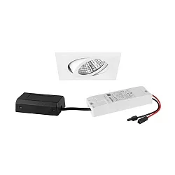 LED-Einbaustrahler 230 V AC, 50 Hz, 6 W, 38°, 3000 K, 640 lm, quadratisch, schwenkbar