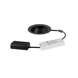 LED Einbaustrahler BINATO, 38°, 6W, 3000K, 680lm, IP20, dreh- und schwenkbar, DALI dimmbar, rund, schwarz