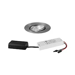 LED-Einbaustrahler 230 V AC, 50 Hz, 7 W, 3000K, Nickel