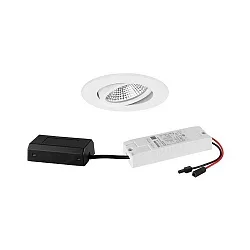 LED-Einbaustrahler 230 V AC, 50 Hz, 7 W, 3000K, weiß