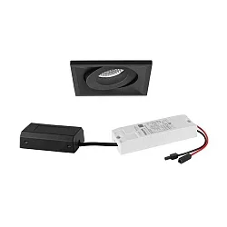 LED-Einbaustrahler 230 V AC, 50 Hz, 7 W, 40°, 3000 K, 680 lm, quadratisch, schwenkbar
