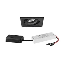 LED-Einbaustrahler 230 V AC, 50 Hz, 7 W, 40°, 3000 K, 680 lm, quadratisch, schwenkbar
