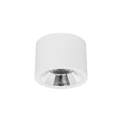 LED Aufbau-Downlight APOLLO MAXI, Ø 20.8cm, Reflektor glatt, CRi >90, UGR <19, DALI, 20.5W 3500K 55°, weiß