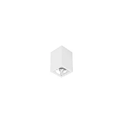 LED Aufbau-Downlight APOLLO MICRO, 8.7x8.7cm, Reflektor glatt, CRi >90, UGR <19, DALI, 7W 4000K 55°, weiß